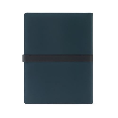 SANDERSON FOLDER. Chemise A4 en PU (50% recyclé) avec fermeture magnétique et bloc-notes avec pages lignées SANDERSON FOLDER. Chemise A4 en PU (50% recyclé) avec fermeture magnétique et bloc-notes avec pages lignées