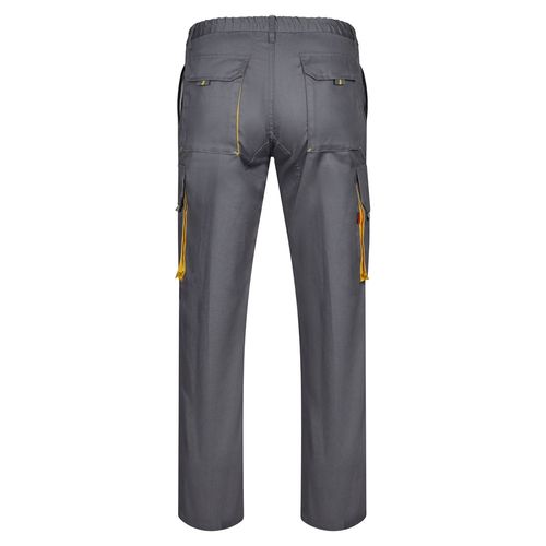VL HYPNOS. Two-tone multi-pocket twill trousers (200g/m²), in cotton (35%) and polyester (65%)