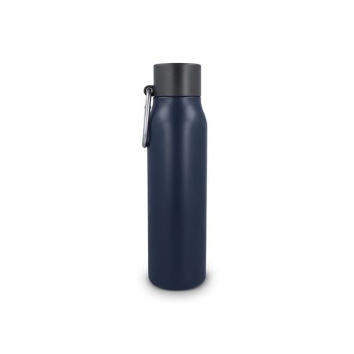 Botella térmica con mosquetón y acabado mate, 600 ml