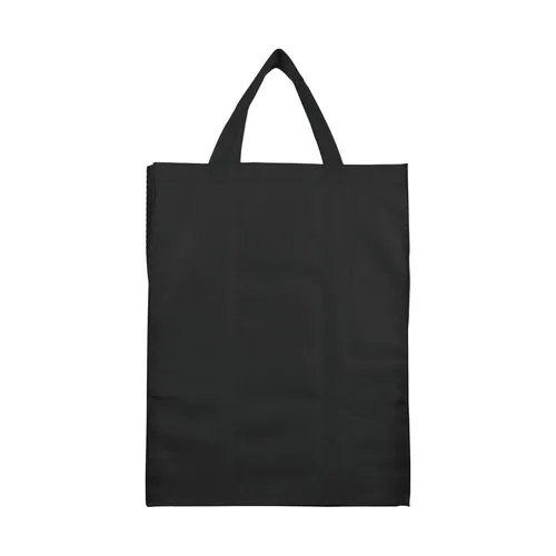 80 g/m2 non-woven fabric foldable shopping bag with gusset and short handles
