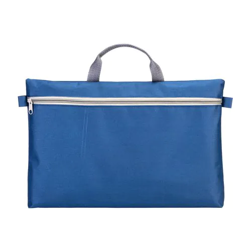 600d polyester document folder, with handle and zipper closure