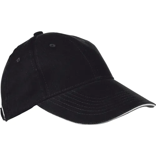 6-panel sandwich katoenen baseballcap