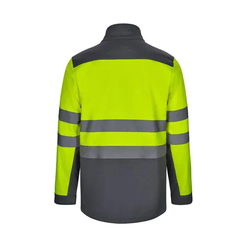 VL HESTIA. Two-tone soft shell jacket (280g/m²), in polyester (96%) and elastane (4%)