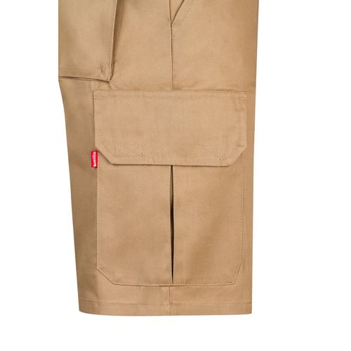 VL CHIONE. Bermuda sergé, multipoches (200g/m²), en coton (35%) et polyester (65%)