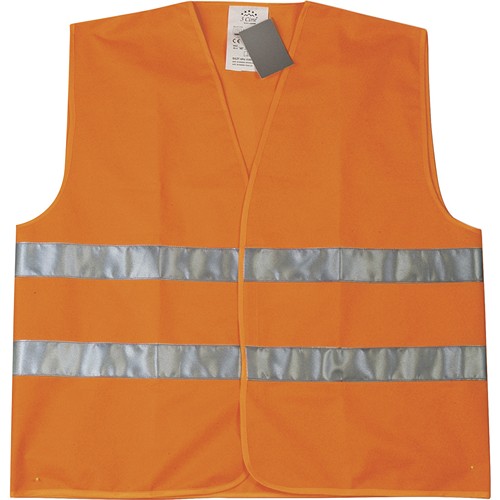 100% POLYESTER HIGH VISIBILITY WAISTCOAT