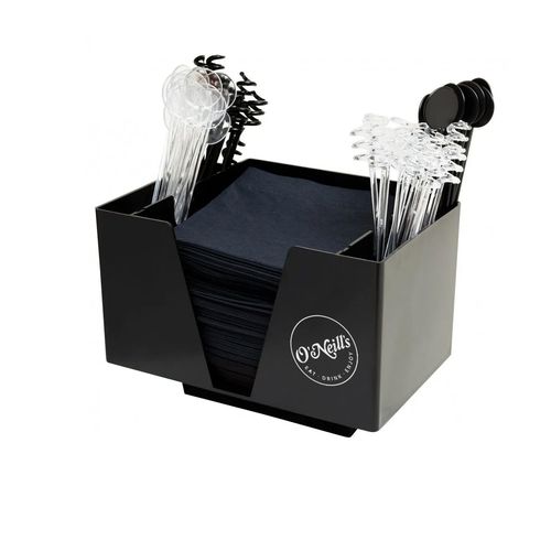 Black 3 Part Bar Caddy