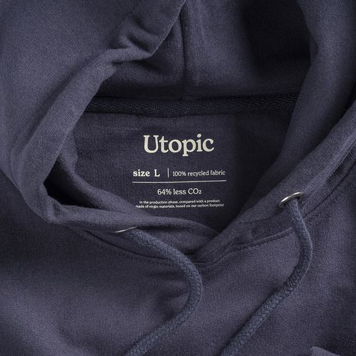Hooded sweatshirt 100% recycled fabric Hooded sweatshirt 100% recycled fabric