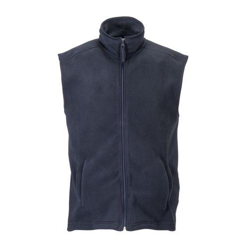 Fleece (180 g/m2) vest with zip and 2 side pockets. Sizes: S/M/L/XL/XXL Fleece (180 g/m2) vest with zip and 2 side pockets. Sizes: S/M/L/XL/XXL