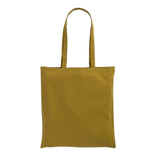 Bolsa de algodón con asas largas.