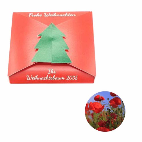Closure – Fir Tree Seed Card - Poppy Closure – Fir Tree Seed Card - Poppy