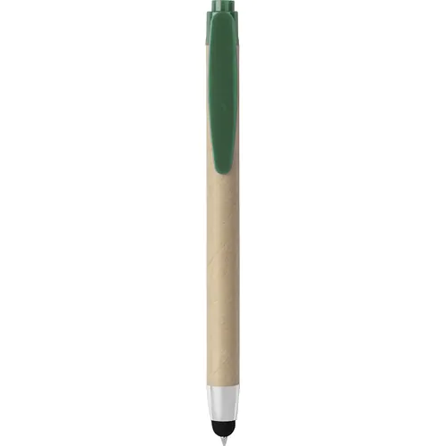 TOUCH SCREEN BALLPOINT PEN IN PLASTIC AND RECYCLED CARDBOARD TOUCH SCREEN BALLPOINT PEN IN PLASTIC AND RECYCLED CARDBOARD
