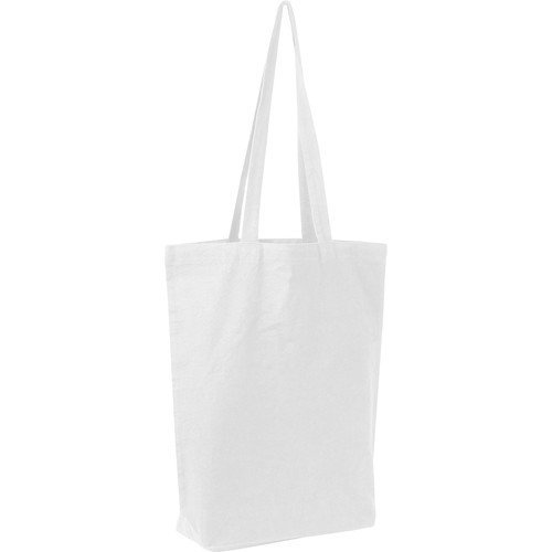Borsa in cotone Fairtrade con soffietto sul fondo PIOTR Borsa in cotone Fairtrade con soffietto sul fondo PIOTR