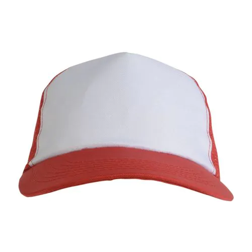 Casquette en polyester, 5 panneaux avec filet, fermeture velcro Casquette en polyester, 5 panneaux avec filet, fermeture velcro
