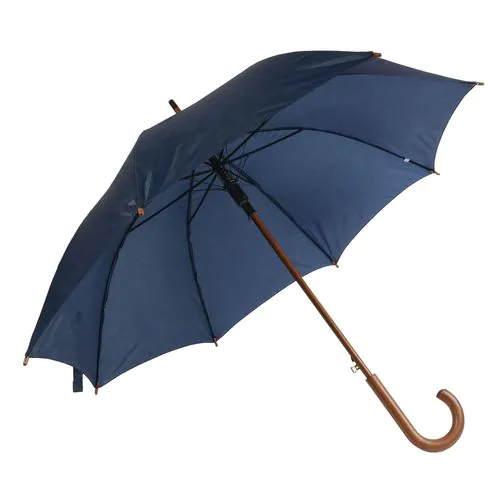 Automatic umbrella with wood shaft, ferrule and handle Automatic umbrella with wood shaft, ferrule and handle