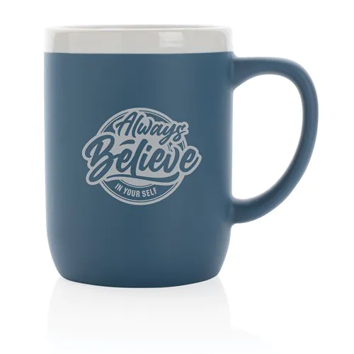 Ceramic mug with white rim 300ml Ceramic mug with white rim 300ml