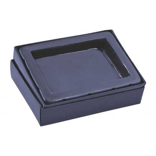 BOITE BLEUE POUR PORTE-FEUILLETS