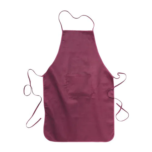 30% cotton/70% polyester (180 g/m2) long cooking apron with front pocket, 60 x 92 cm