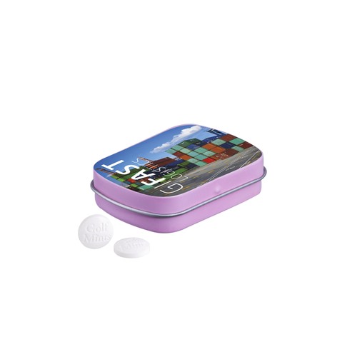 Mini hinged tin golf mints Mini hinged tin golf mints