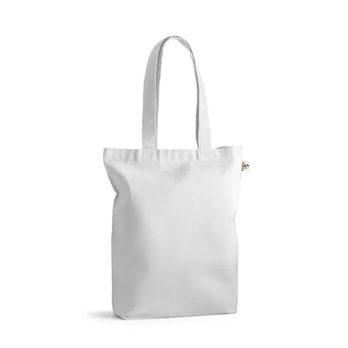 MERIDA. Katoenen (50%), gerecycleerd katoenen (30%) en polyester (20% rPET) tas (220 g/m²)