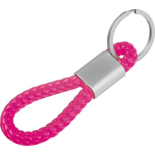 Metal keychain – PU cord ERNEST Metal keychain – PU cord ERNEST