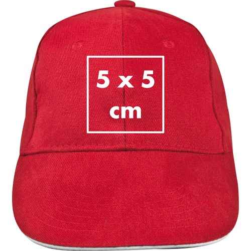 Casquette 6 Panel Sandwich heavy-brushed