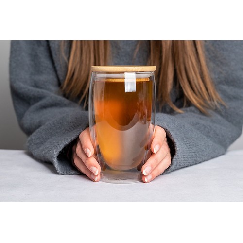 Double-walled glass with 500 ml filling capacity Double-walled glass with 500 ml filling capacity