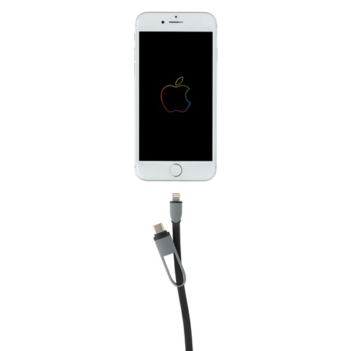 3-in-1 kabel met oprolmechanisme 3-in-1 kabel met oprolmechanisme