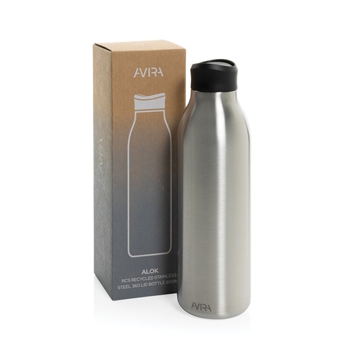 Bouteille d'eau 600ml en acier recyclé RCS Avira Alok Bouteille d'eau 600ml en acier recyclé RCS Avira Alok