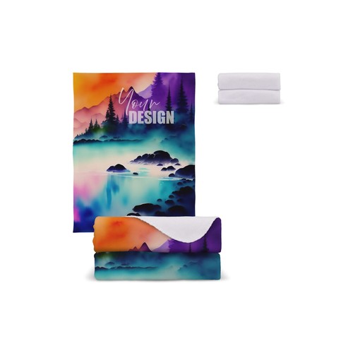 Coperta in pile polare a OEKO-TEX®  sublimazione 130 x 170 cm 290 g/m²