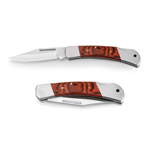 FALCON II. Pocket knife in stainless steel and wood FALCON II. Pocket knife in stainless steel and wood
