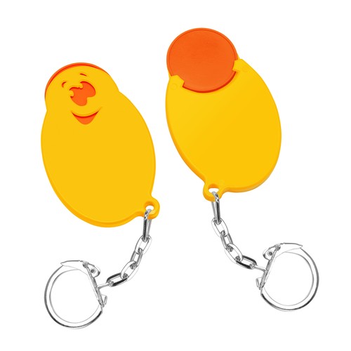 Chip holder with 1€ chip "face" Chip holder with 1€ chip "face"