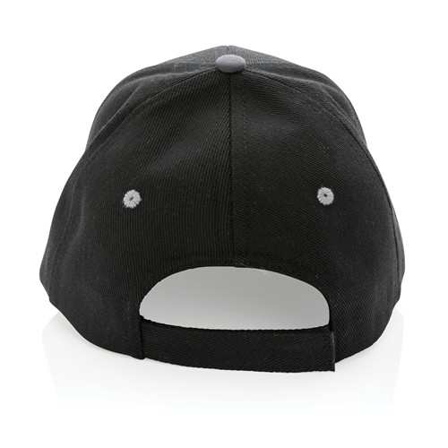 Impact AWARE™ 6 panel 280gr recycled katoen cap met bies Impact AWARE™ 6 panel 280gr recycled katoen cap met bies