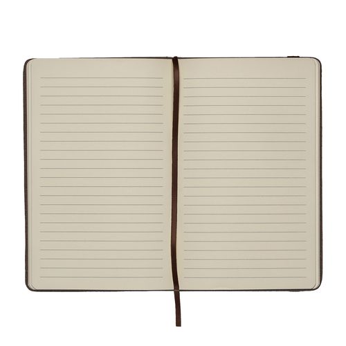 Carnet avec couverture realisee a partir de residus de cafe ou de the