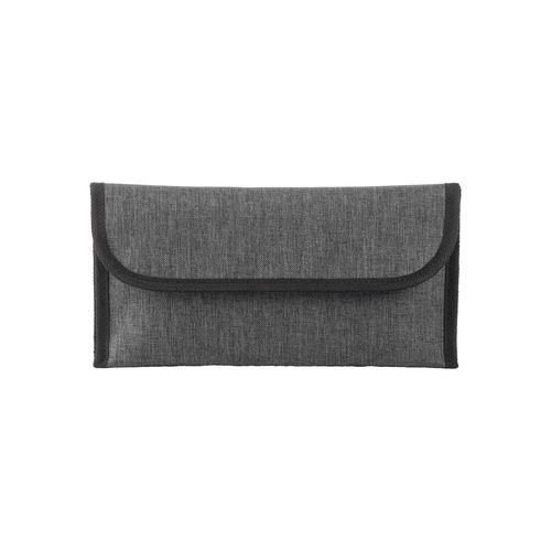 900D melange polyester travel document pouch