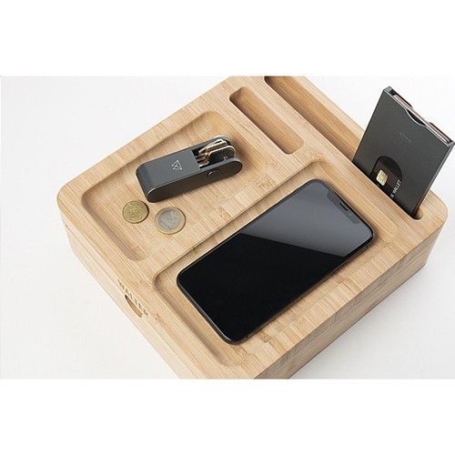 Walter Bamboo Big Dock 15W organizer en oplader Walter Bamboo Big Dock 15W organizer en oplader