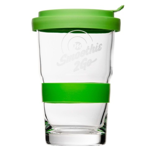 SmoothieGlass, Smoothie2Go, Shape 361, including flast siliconbelt - engraving