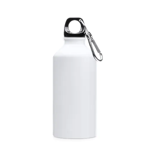 Aluminium drinkfles 400 ml karabijnhaak