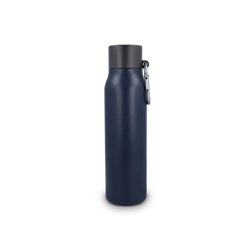 Botella térmica con mosquetón y acabado mate, 600 ml