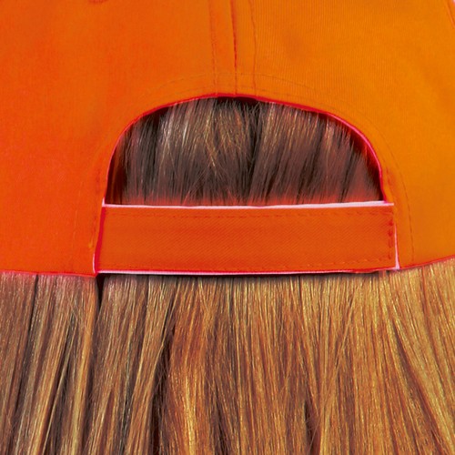 5 PANELS GOLF CAP FLUORESCENT COLORS IN 100% POLYESTER