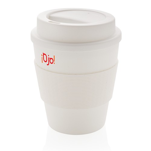 Mug en PP recyclable avec couvercle à vis 350ml Mug en PP recyclable avec couvercle à vis 350ml