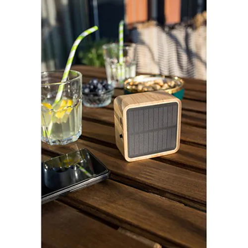 Bamboo wireless speaker 3W B'RIGHT, solar panel | Androwe Bamboo wireless speaker 3W B'RIGHT, solar panel | Androwe