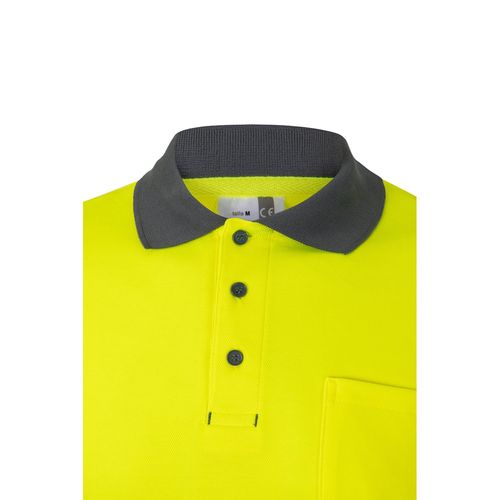 VL PLUTO. Polo piqué bicolore (150g/m²) à manches longues, en coton (55%) et polyester (45%) VL PLUTO. Polo piqué bicolore (150g/m²) à manches longues, en coton (55%) et polyester (45%)