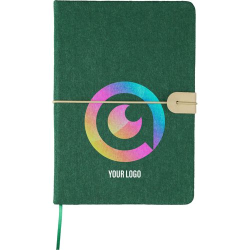 Carnet A5 en feutre recyclé Dario