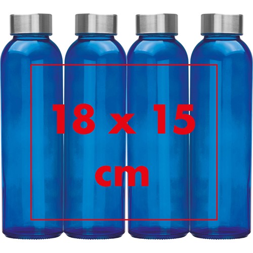 Borraccia colorata con tappo grigio