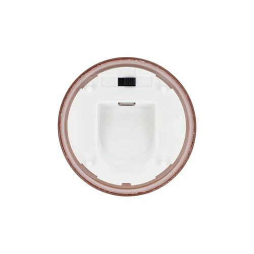 Bougie rechargeable à l'huile de cire et LED Nyelle dans un verre