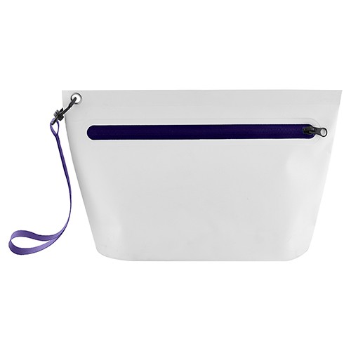 Waterproof pouch with colorful zip closure and con Haworthia