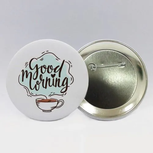 Badge EPINGLE rond Mat 25 mm