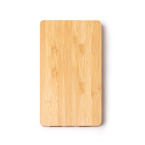 Powerbank 8000 mAh en fibras naturales y bambú. En Alda Powerbank 8000 mAh en fibras naturales y bambú. En Alda