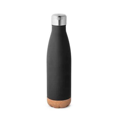 SOLBERG. Stainless steel thermos and cork base 560 mL SOLBERG. Stainless steel thermos and cork base 560 mL