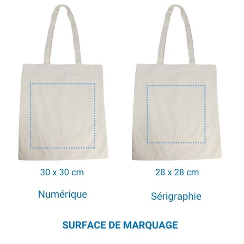Cabas coton ECOLO 230 - Écru Cabas coton ECOLO 230 - Écru